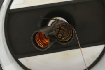 和製アンティーク　凝った真鍮(しんちゅう)飾り付き!!和の趣溢れる天井照明(吊り下げ照明、シェード、ペンダントライト、電笠、ブラス)(R-082955)