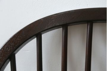 中古　美品　松本民芸家具　509C型　美しいシルエットが目を引くウィンザーチェア(ウインザーチェア、アームチェア、板座チェア、椅子、イス)(定価約17万円)(R-082956)