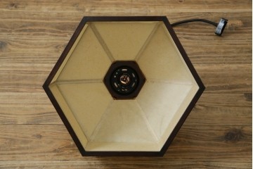 和製ビンテージ　松本民芸家具　落ち着いた色味で和モダンスタイルにぴったりな吊り下げ照明　(R-082958)