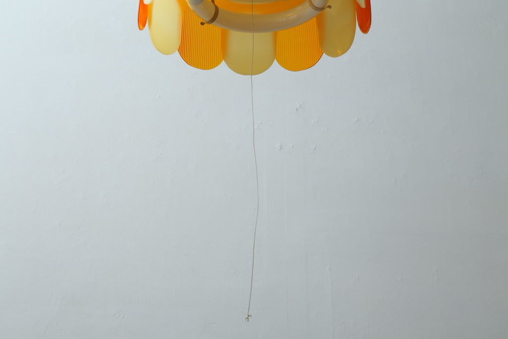 和製ビンテージ　昭和レトロ　ナショナル製　松下電工株式会社　レトロでポップな可愛らしい天井照明　(R-082962)