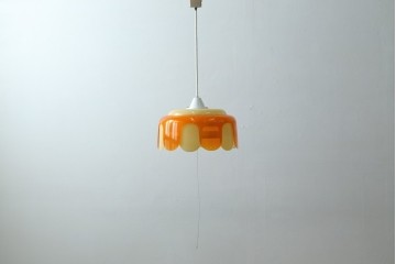 和製ビンテージ　昭和レトロ　ナショナル製　松下電工株式会社　レトロでポップな可愛らしい天井照明　(R-082962)