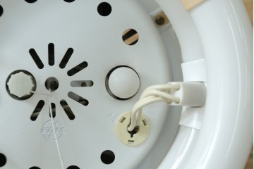和製ビンテージ　昭和レトロ　ナショナル製　松下電工株式会社　レトロでポップな可愛らしい天井照明　(R-082962)