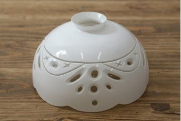 和製ビンテージ　大正ロマンデザイン　切子　お部屋に心地よい彩を添えるペンダントライト(ランプシェード、天井照明、吊り下げ照明、ヴィンテージ)(R-082965)