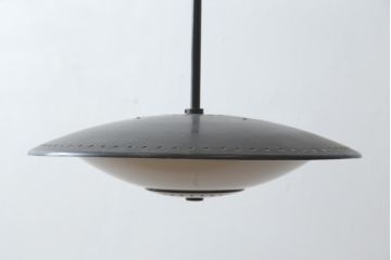 和製ビンテージ　レトロ　大山電機工業　スペースエイジデザインのおしゃれな天井照明(ペンダントライト、吊り下げ照明、シェード、ヴィンテージ)(R-082966)