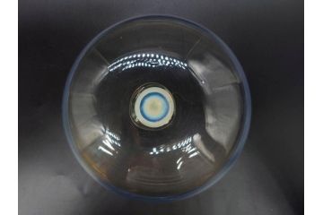 戦前　当時物　乳白ぼかし　柔らかい色合いに惹かれるキャンディポット(菓子器、キャニスター、蓋物、ボンボニエール、小物入れ、硝子、ガラス)(R-082970)