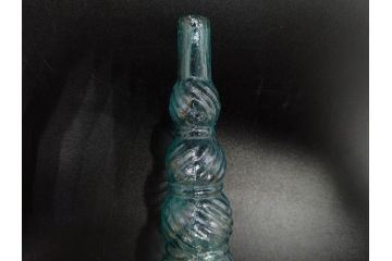 大正〜昭和初期　ニッキ水瓶　時代を重ねた味わいあるガラス瓶7点セット(ラムネ瓶、硝子、ビン、花器、花生、花入、フラワーベース、一輪挿し)(R-082972)