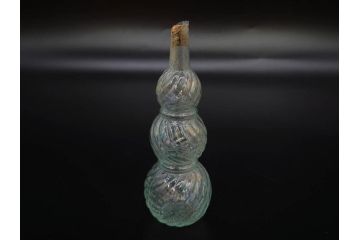 大正〜昭和初期　ニッキ水瓶　時代を重ねた味わいあるガラス瓶7点セット(ラムネ瓶、硝子、ビン、花器、花生、花入、フラワーベース、一輪挿し)(R-082972)
