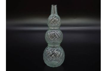 大正〜昭和初期　ニッキ水瓶　時代を重ねた味わいあるガラス瓶7点セット(ラムネ瓶、硝子、ビン、花器、花生、花入、フラワーベース、一輪挿し)(R-082972)