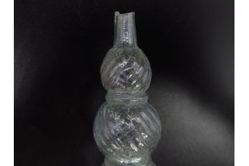 大正〜昭和初期　ニッキ水瓶　時代を重ねた味わいあるガラス瓶7点セット(ラムネ瓶、硝子、ビン、花器、花生、花入、フラワーベース、一輪挿し)(R-082972)