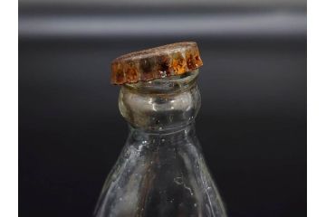 大正〜昭和初期　ニッキ水瓶　時代を重ねた味わいあるガラス瓶7点セット(ラムネ瓶、硝子、ビン、花器、花生、花入、フラワーベース、一輪挿し)(R-082972)