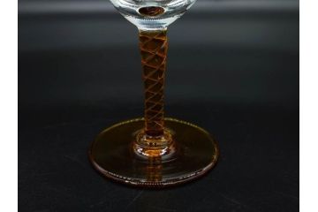 昭和初期〜中期　切子　様々なデザインが楽しめるグラス9点セット(カクテル、ワイン、リキュール、バラ、薔薇、花、葡萄、ぶどう、和ガラス、硝子、酒器、酒杯)(R-082973)