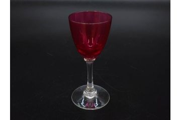 昭和初期〜中期　切子　様々なデザインが楽しめるグラス9点セット(カクテル、ワイン、リキュール、バラ、薔薇、花、葡萄、ぶどう、和ガラス、硝子、酒器、酒杯)(R-082973)