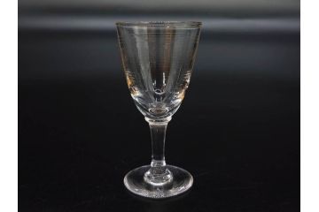 昭和初期〜中期　切子　様々なデザインが楽しめるグラス9点セット(カクテル、ワイン、リキュール、バラ、薔薇、花、葡萄、ぶどう、和ガラス、硝子、酒器、酒杯)(R-082973)