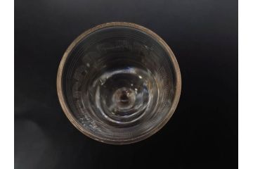 昭和初期〜中期　切子　様々なデザインが楽しめるグラス9点セット(カクテル、ワイン、リキュール、バラ、薔薇、花、葡萄、ぶどう、和ガラス、硝子、酒器、酒杯)(R-082973)