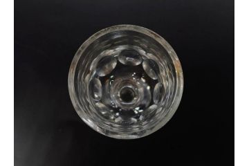 昭和初期〜中期　切子　様々なデザインが楽しめるグラス9点セット(カクテル、ワイン、リキュール、バラ、薔薇、花、葡萄、ぶどう、和ガラス、硝子、酒器、酒杯)(R-082973)