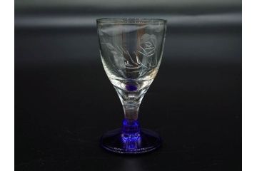 昭和初期〜中期　切子　様々なデザインが楽しめるグラス9点セット(カクテル、ワイン、リキュール、バラ、薔薇、花、葡萄、ぶどう、和ガラス、硝子、酒器、酒杯)(R-082973)