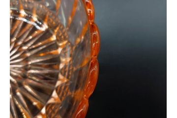 昭和初期〜中期　お部屋を華やかに彩るガラスボウル4点セット(深皿、深鉢、ガラス鉢、硝子、和ガラス)(R-082975)