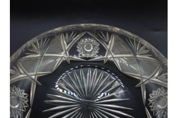 昭和初期〜中期　お部屋を華やかに彩るガラスボウル4点セット(深皿、深鉢、ガラス鉢、硝子、和ガラス)(R-082975)