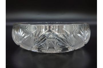 昭和初期〜中期　お部屋を華やかに彩るガラスボウル4点セット(深皿、深鉢、ガラス鉢、硝子、和ガラス)(R-082975)
