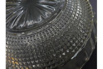 昭和初期〜中期　お部屋を華やかに彩るガラスボウル4点セット(深皿、深鉢、ガラス鉢、硝子、和ガラス)(R-082975)