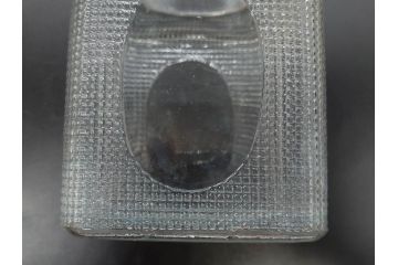 戦前　当時物　レトロな雰囲気を醸し出すキャンディーポット(菓子瓶、あめや瓶、飴屋、砂糖壺、ガラス瓶、ガラスビン、蓋(フタ)付き、菓子瓶、ボンボン入れ、小物入れ、硝子)(R-082983)