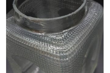 戦前　当時物　レトロな雰囲気を醸し出すキャンディーポット(菓子瓶、あめや瓶、飴屋、砂糖壺、ガラス瓶、ガラスビン、蓋(フタ)付き、菓子瓶、ボンボン入れ、小物入れ、硝子)(R-082983)