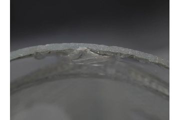 戦前　当時物　レトロな雰囲気を醸し出すキャンディーポット(菓子瓶、あめや瓶、飴屋、砂糖壺、ガラス瓶、ガラスビン、蓋(フタ)付き、菓子瓶、ボンボン入れ、小物入れ、硝子)(R-082983)