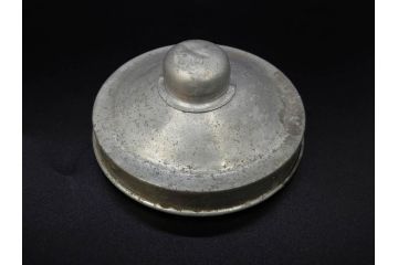 戦前　当時物　レトロな雰囲気を醸し出すキャンディーポット(菓子瓶、あめや瓶、飴屋、砂糖壺、ガラス瓶、ガラスビン、蓋(フタ)付き、菓子瓶、ボンボン入れ、小物入れ、硝子)(R-082983)