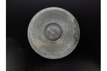戦前　当時物　レトロな雰囲気を醸し出すキャンディーポット(菓子瓶、あめや瓶、飴屋、砂糖壺、ガラス瓶、ガラスビン、蓋(フタ)付き、菓子瓶、ボンボン入れ、小物入れ、硝子)(R-082983)