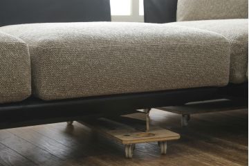 中古　超美品!!　展示品　arflex(アルフレックス)　BRERA(ブレラ)　Sergio Brioschiデザイン　クッション付き!!　モダンで洗練されたデザインが光るコーナーソファ(185L・180PL、カウチソファ、ペニンシュラ、L字型、3人掛け、4人掛け、トリプルソファ、レザー、牛革、XDA)(定価約312万円)(R-082993)