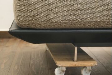 中古　超美品!!　展示品　arflex(アルフレックス)　BRERA(ブレラ)　Sergio Brioschiデザイン　クッション付き!!　モダンで洗練されたデザインが光るコーナーソファ(185L・180PL、カウチソファ、ペニンシュラ、L字型、3人掛け、4人掛け、トリプルソファ、レザー、牛革、XDA)(定価約312万円)(R-082993)