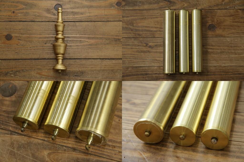 中古　高級品!!　オリエンタルデザイン　ドイツ製ムーブメント　黒塗りに金蒔絵風の絵柄が美しいホールクロック　(R-082994)