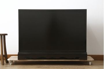 中古　美品　大阪唐木指物　吉田唐木工芸社　寄木細工　象嵌入りの華やかなオリエンタルチェスト(収納箪笥、和タンス、サイドチェスト、ローチェスト、引き出し)(R-083000)