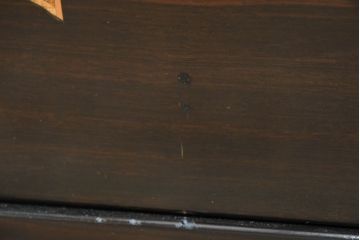 中古　美品　大阪唐木指物　吉田唐木工芸社　寄木細工　象嵌入りの華やかなオリエンタルチェスト(収納箪笥、和タンス、サイドチェスト、ローチェスト、引き出し)(R-083000)