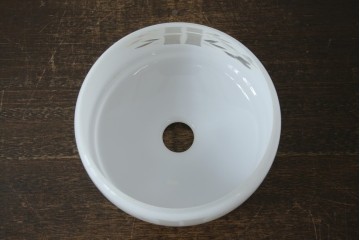 和製アンティーク　竹文様　カットガラス　レトロな切子が奥ゆかしい雰囲気を醸し出す天井照明　(R-083007)