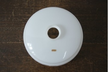 和製アンティーク　竹文様　カットガラス　レトロな切子が奥ゆかしい雰囲気を醸し出す天井照明　(R-083007)