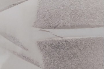 和製アンティーク　竹文様　カットガラス　レトロな切子が奥ゆかしい雰囲気を醸し出す天井照明　(R-083007)