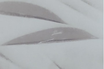 和製アンティーク　竹文様　カットガラス　レトロな切子が奥ゆかしい雰囲気を醸し出す天井照明　(R-083007)