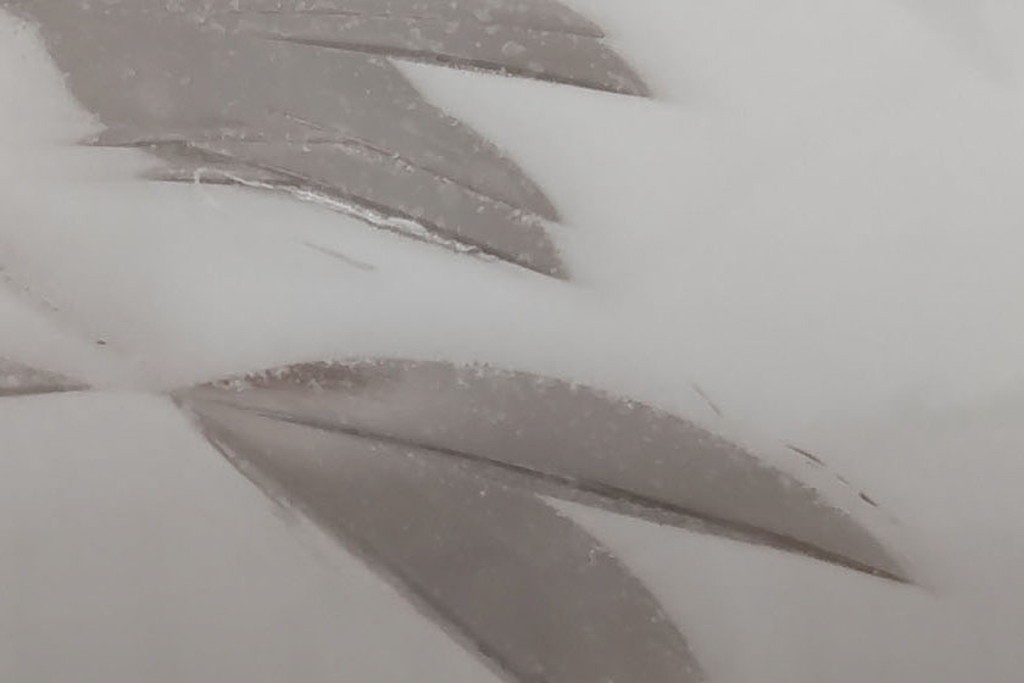 和製アンティーク　竹文様　カットガラス　レトロな切子が奥ゆかしい雰囲気を醸し出す天井照明　(R-083007)