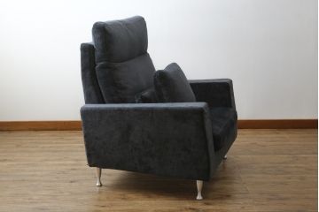 中古　超美品　高級品　TAKUMI(匠)ソファ　RIAN(利庵)シリーズ　PF　ハイバックソファ　ゆったりとした寛ぎの時間を演出する一人掛けソファ(1P、1人掛け、イス、椅子)(定価約50万円)(R-083012)