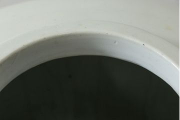 和製アンティーク　超特大!!　花器に最適!!　明治期　伊万里　白磁　古い造り酒屋の味わい深い大酒甕(酒壺、酒器、かめ、つぼ、壷)(R-083014)