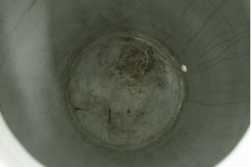 和製アンティーク　超特大!!　花器に最適!!　明治期　伊万里　白磁　古い造り酒屋の味わい深い大酒甕(酒壺、酒器、かめ、つぼ、壷)(R-083014)