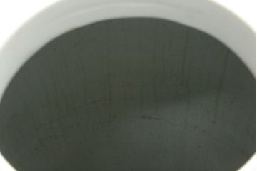 和製アンティーク　超特大!!　花器に最適!!　明治期　伊万里　白磁　古い造り酒屋の味わい深い大酒甕(酒壺、酒器、かめ、つぼ、壷)(R-083014)