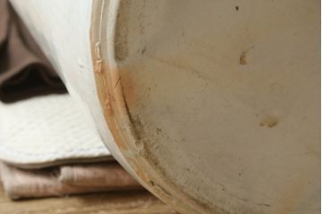 和製アンティーク　超特大!!　花器に最適!!　明治期　伊万里　白磁　古い造り酒屋の味わい深い大酒甕(酒壺、酒器、かめ、つぼ、壷)(R-083014)