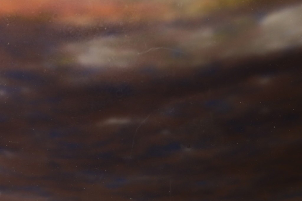 フランスアンティーク　アールヌーヴォー　アール・デコ期　ミューラー兄弟(Muller Freres Luneville)　優美な色彩でヨーロッパ的な品格と温もりを感じる吊り下げ照明　(R-083019)