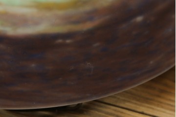 フランスアンティーク　アールヌーヴォー　アール・デコ期　ミューラー兄弟(Muller Freres Luneville)　優美な色彩でヨーロッパ的な品格と温もりを感じる吊り下げ照明　(R-083019)