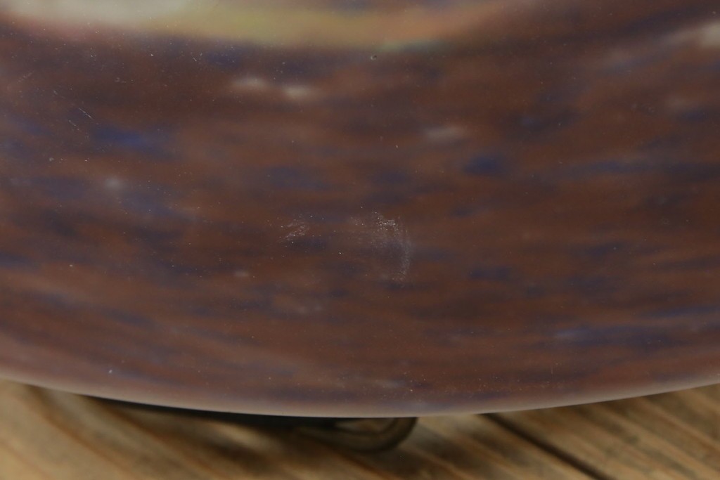 フランスアンティーク　アールヌーヴォー　アール・デコ期　ミューラー兄弟(Muller Freres Luneville)　優美な色彩でヨーロッパ的な品格と温もりを感じる吊り下げ照明　(R-083019)