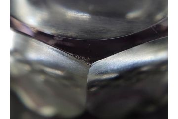 戦前　当時物　切子　色被せ　紫　繊細なカットが美しく上品な雰囲気のグラス4客セット(コップ、タンブラー、和ガラス、硝子)(R-083029)