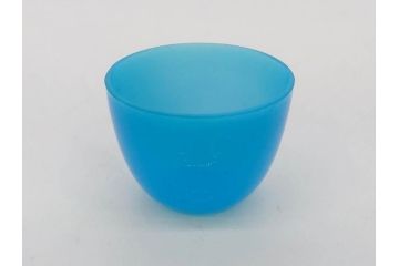 大正〜昭和初期　菓子型　ギヤマン　涼やかな雰囲気の小鉢3点セット(深皿、深鉢、和ガラス、硝子)(R-083030)