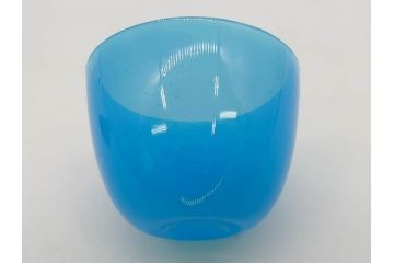 大正〜昭和初期　菓子型　ギヤマン　涼やかな雰囲気の小鉢3点セット(深皿、深鉢、和ガラス、硝子)(R-083030)